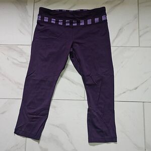 Lululemon Size 10 23" Purple Leggings